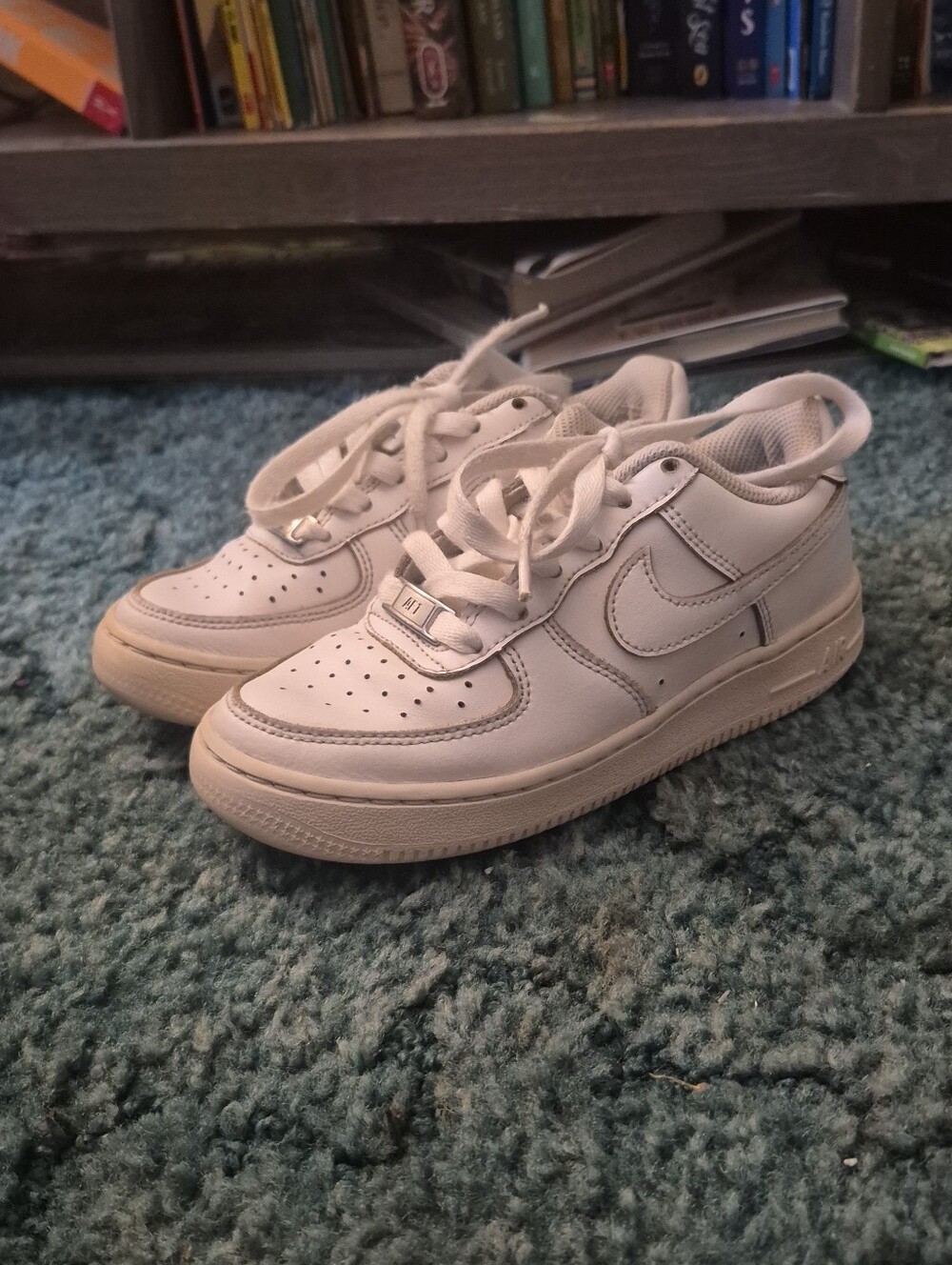 Nike Air Force 1 GS White Sneakers Youth 1